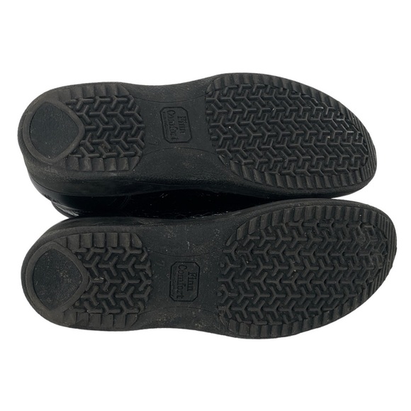 Finn Comfort Boots Womens 7 Black Snow Winter Leather Hook and Loop Snakeskin - Picture 7 of 9